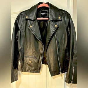 Barney’s Original Crop Leather Jacket